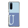 Slim Protection Case［ Original - initial two tone - U blue ］