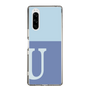 Slim Protection Case［ Original - initial two tone - U blue ］