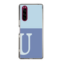 Slim Protection Case［ Original - initial two tone - U blue ］