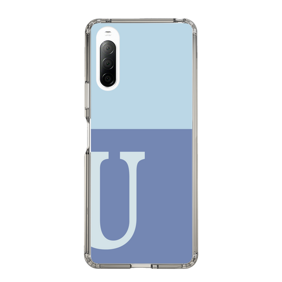 Slim Protection Case［ Original - initial two tone - U blue ］