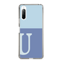 Slim Protection Case［ Original - initial two tone - U blue ］