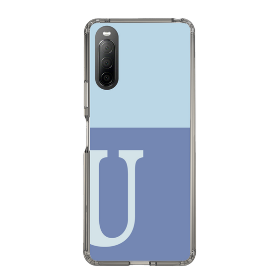 Slim Protection Case［ Original - initial two tone - U blue ］