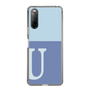 Slim Protection Case［ Original - initial two tone - U blue ］