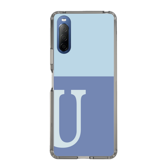 Slim Protection Case［ Original - initial two tone - U blue ］