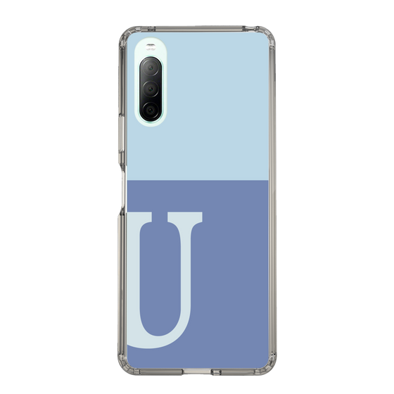 Slim Protection Case［ Original - initial two tone - U blue ］