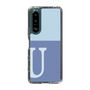Slim Protection Case［ Original - initial two tone - U blue ］