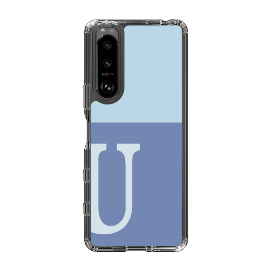 Slim Protection Case［ Original - initial two tone - U blue ］
