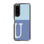 Slim Protection Case［ Original - initial two tone - U blue ］