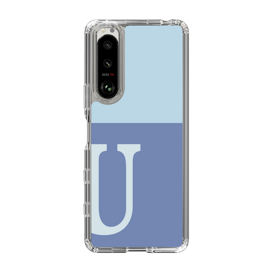 Slim Protection Case［ Original - initial two tone - U blue ］