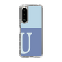 Slim Protection Case［ Original - initial two tone - U blue ］