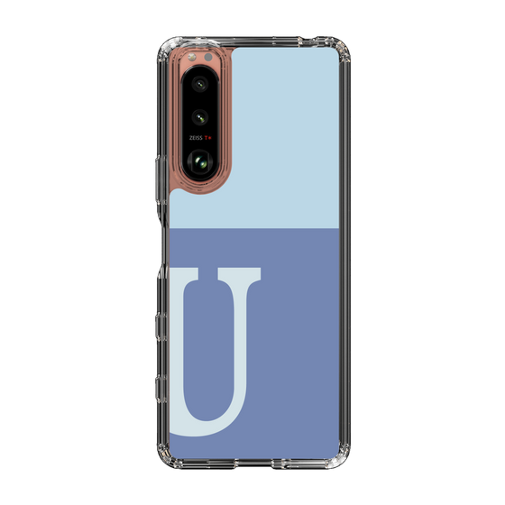 Slim Protection Case［ Original - initial two tone - U blue ］