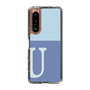 Slim Protection Case［ Original - initial two tone - U blue ］