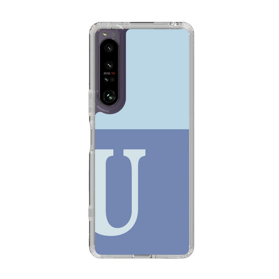 Slim Protection Case［ Original - initial two tone - U blue ］