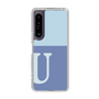 Slim Protection Case［ Original - initial two tone - U blue ］