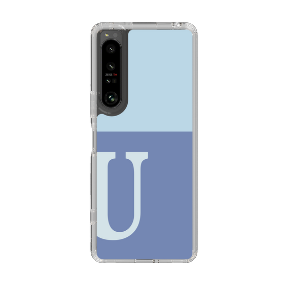 Slim Protection Case［ Original - initial two tone - U blue ］