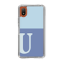 Slim Protection Case［ Original - initial two tone - U blue ］