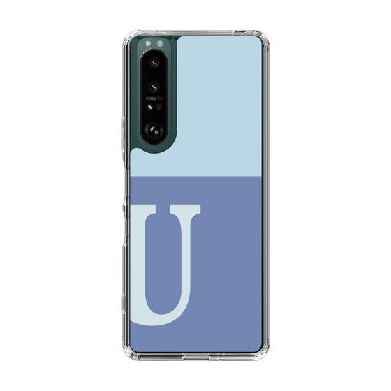 Slim Protection Case［ Original - initial two tone - U blue ］