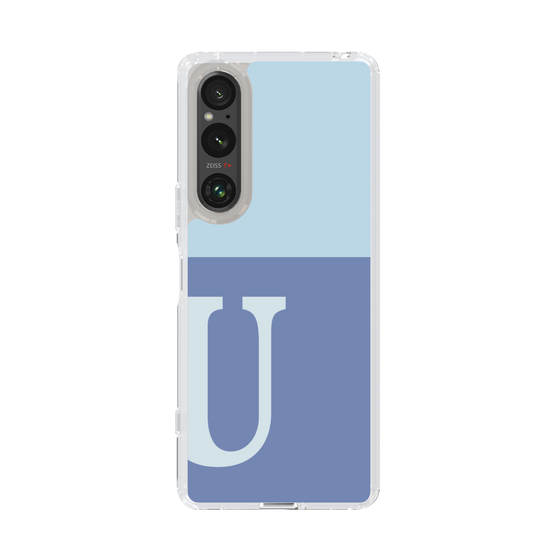 Slim Protection Case［ Original - initial two tone - U blue ］