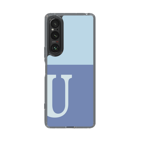 Slim Protection Case［ Original - initial two tone - U blue ］