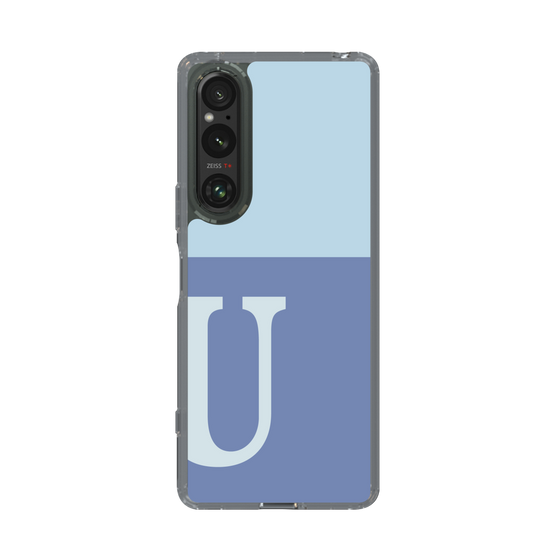 Slim Protection Case［ Original - initial two tone - U blue ］
