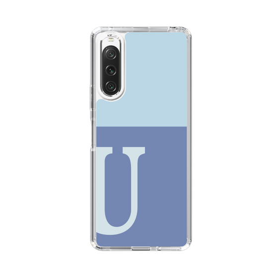 Slim Protection Case［ Original - initial two tone - U blue ］