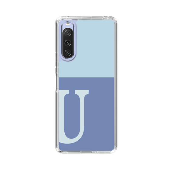 Slim Protection Case［ Original - initial two tone - U blue ］