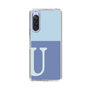 Slim Protection Case［ Original - initial two tone - U blue ］
