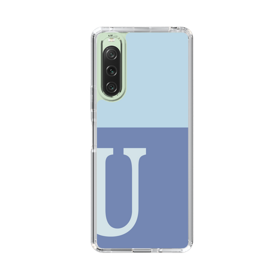 Slim Protection Case［ Original - initial two tone - U blue ］