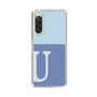Slim Protection Case［ Original - initial two tone - U blue ］