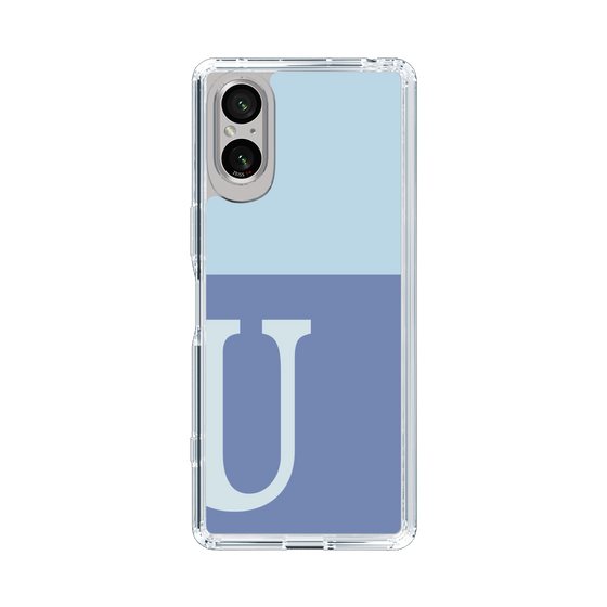 Slim Protection Case［ Original - initial two tone - U blue ］