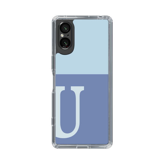 Slim Protection Case［ Original - initial two tone - U blue ］