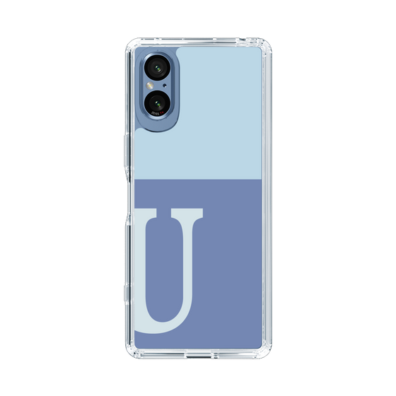 Slim Protection Case［ Original - initial two tone - U blue ］