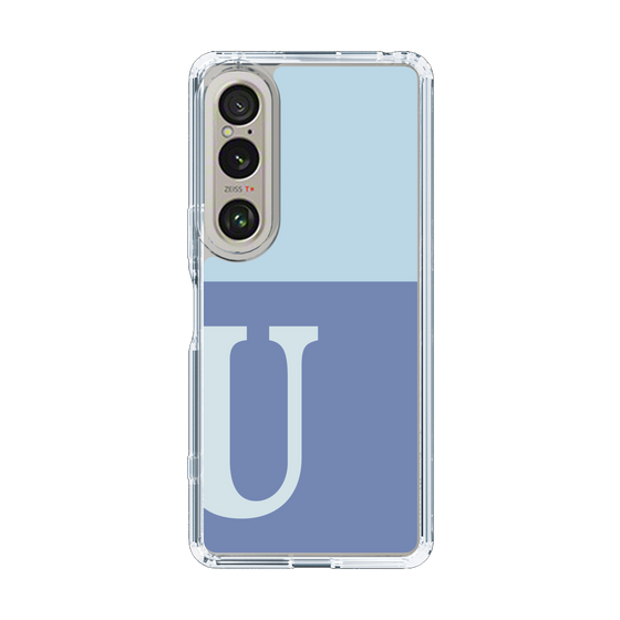 Slim Protection Case［ Original - initial two tone - U blue ］