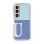 Slim Protection Case［ Original - initial two tone - U blue ］