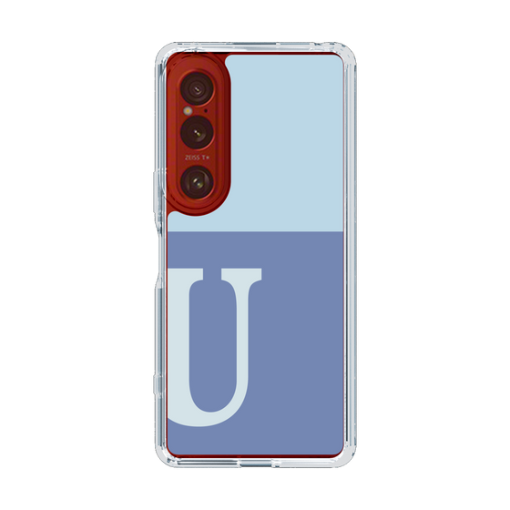Slim Protection Case［ Original - initial two tone - U blue ］