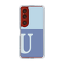 Slim Protection Case［ Original - initial two tone - U blue ］