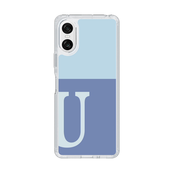 Slim Protection Case［ Original - initial two tone - U blue ］