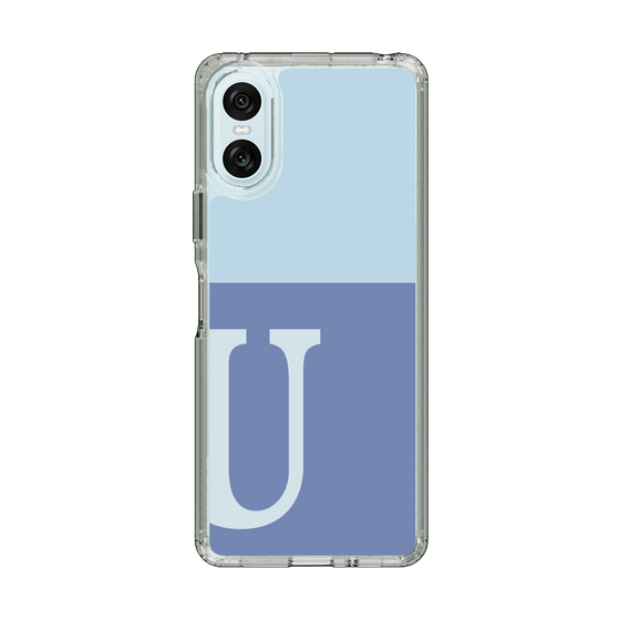 Slim Protection Case［ Original - initial two tone - U blue ］