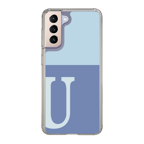 Slim Protection Case［ Original - initial two tone - U blue ］