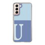 Slim Protection Case［ Original - initial two tone - U blue ］
