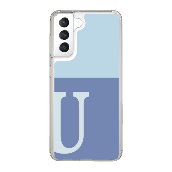 Slim Protection Case［ Original - initial two tone - U blue ］