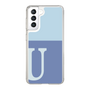Slim Protection Case［ Original - initial two tone - U blue ］
