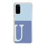 Slim Protection Case［ Original - initial two tone - U blue ］