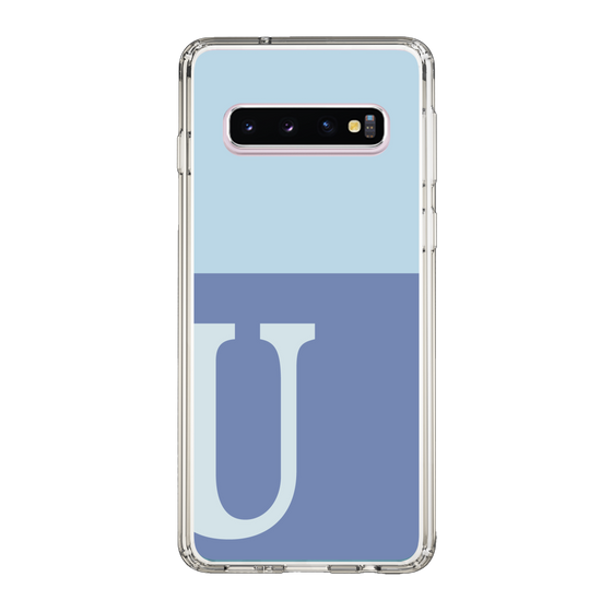 Slim Protection Case［ Original - initial two tone - U blue ］