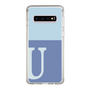Slim Protection Case［ Original - initial two tone - U blue ］