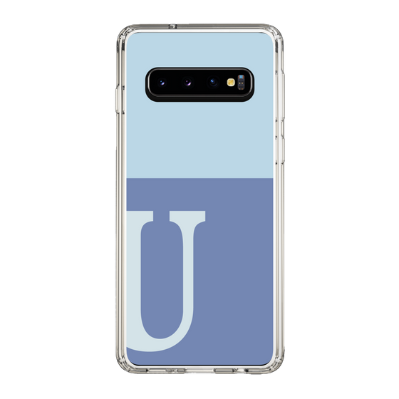 Slim Protection Case［ Original - initial two tone - U blue ］