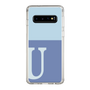 Slim Protection Case［ Original - initial two tone - U blue ］