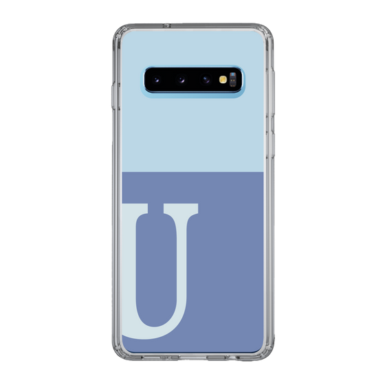 Slim Protection Case［ Original - initial two tone - U blue ］