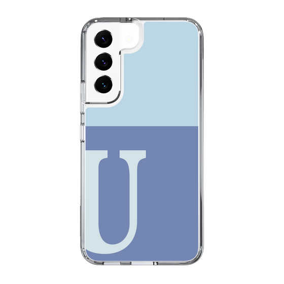 Slim Protection Case［ Original - initial two tone - U blue ］