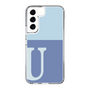 Slim Protection Case［ Original - initial two tone - U blue ］
